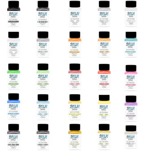 25 Colors Edible Glitter Shimmer Lustre Dust Sample Kit by BUH Glitter