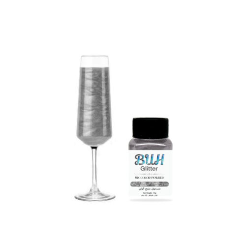 Black Silver Edible Glitter